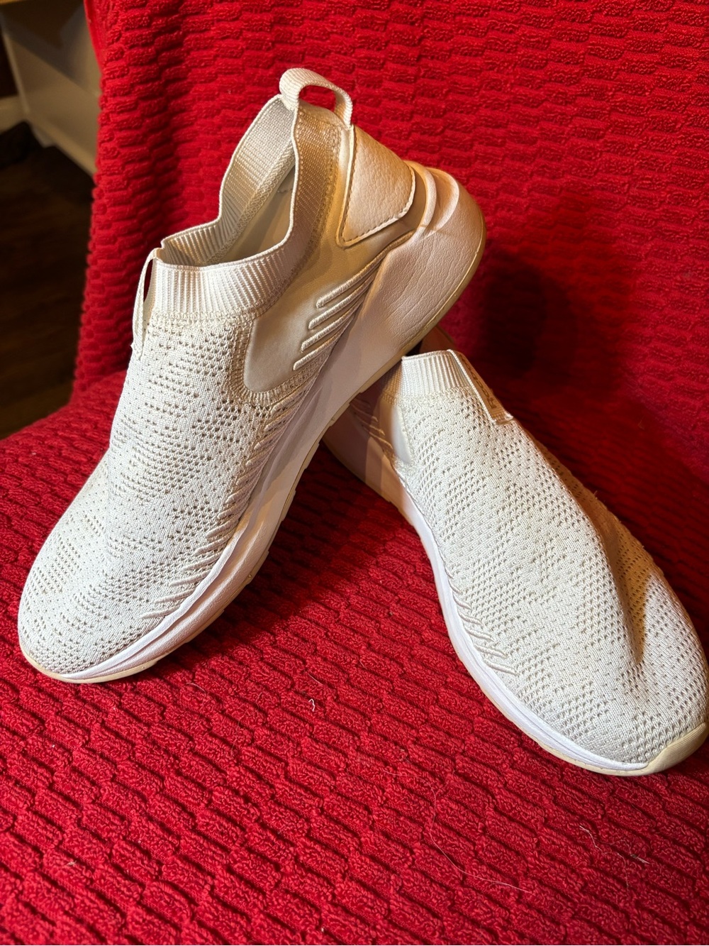 Women’s Reebok Lightweight Knit Slip-On Sneakers - White